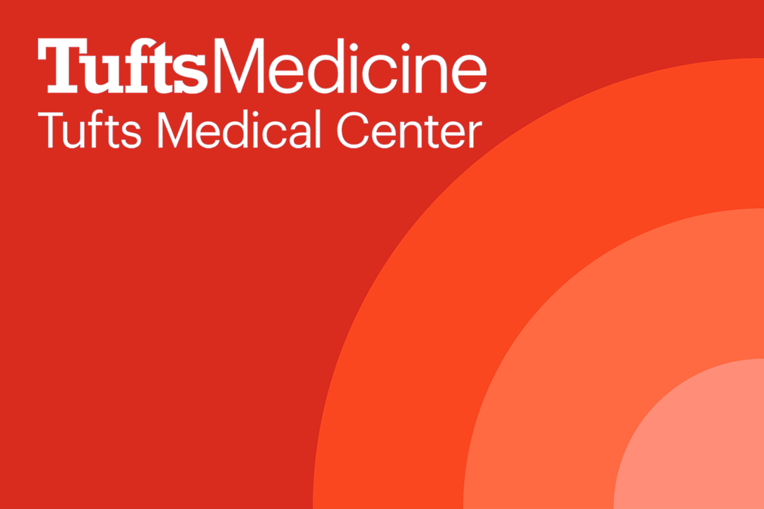 Tufts Medicine on blue background